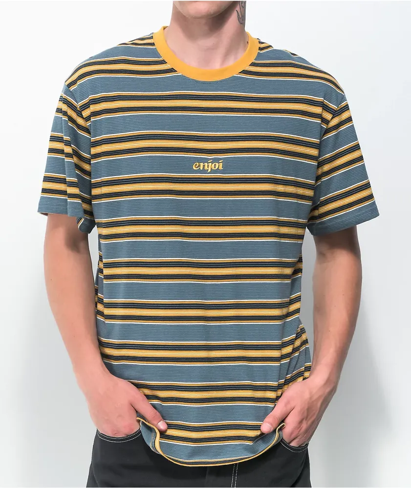 Enjoi San Feliz Slate Blue Stripe T-Shirt