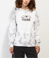 Episode x Jujutsu Kaisen Maki Grey & White Tie Dye Hoodie