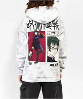 Episode x Jujutsu Kaisen Maki Grey & White Tie Dye Hoodie