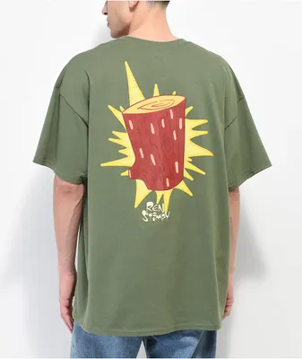 Episode x Ren & Stimpy Blammo Log Green T-Shirt