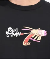 Episode x Ren & Stimpy Scream Black T-Shirt