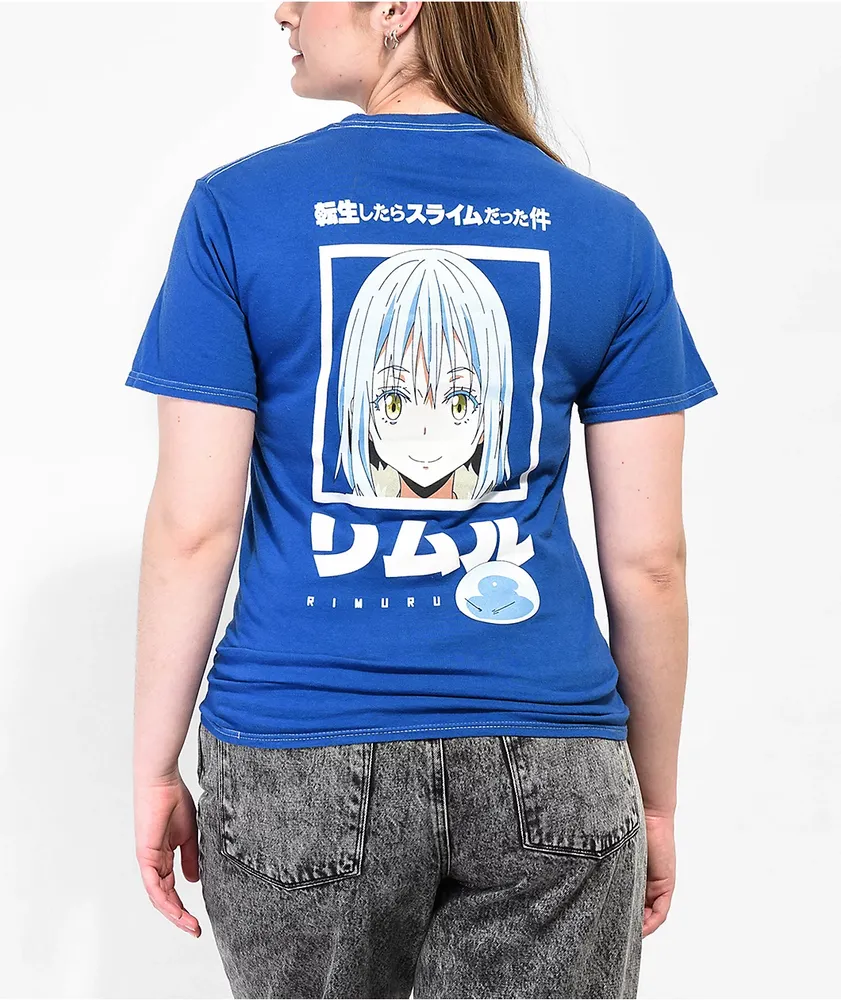 Episode x That Time I Got Reincarnated As A Slime Rimuru & Slime Head Blue T-Shirt