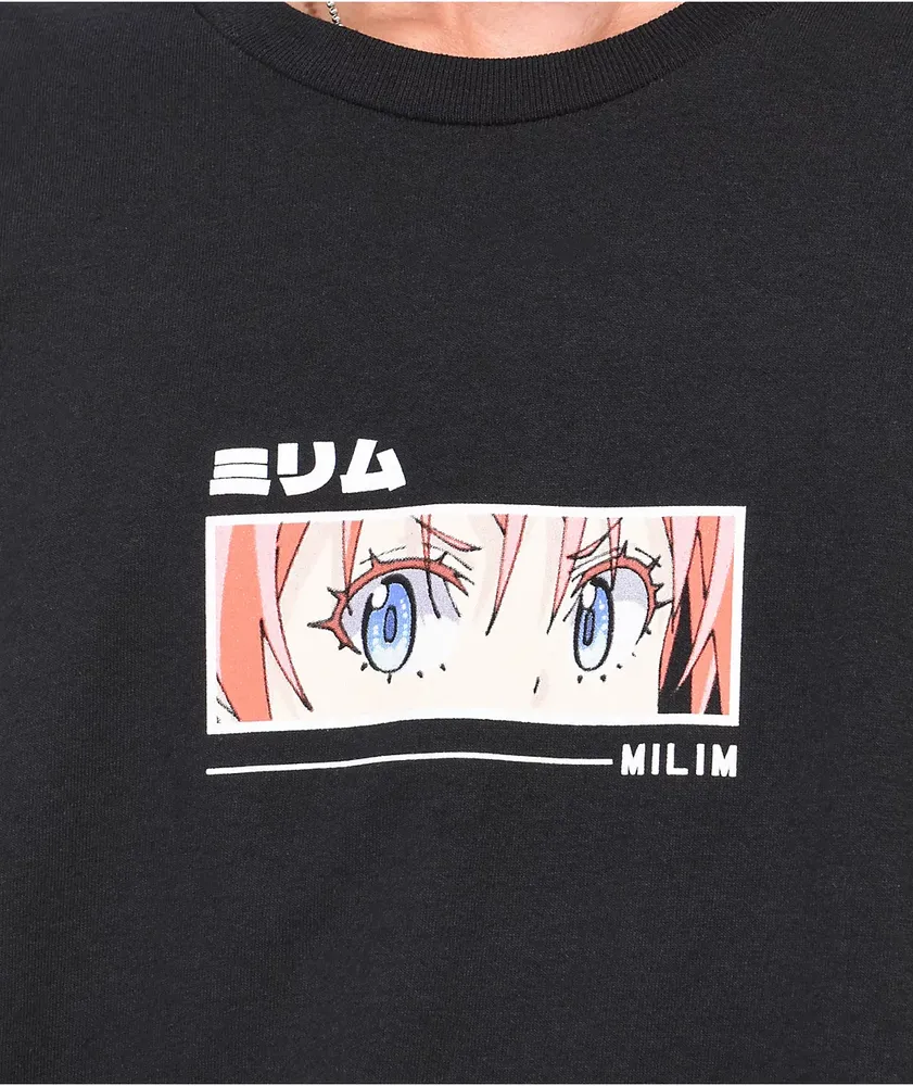 Episode x That Time I Got Reincarnated as a Slime Milim Black T-Shirt