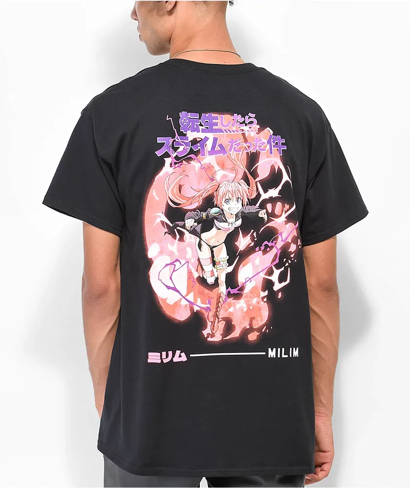 Episode x That Time I Got Reincarnated as a Slime Milim Black T-Shirt