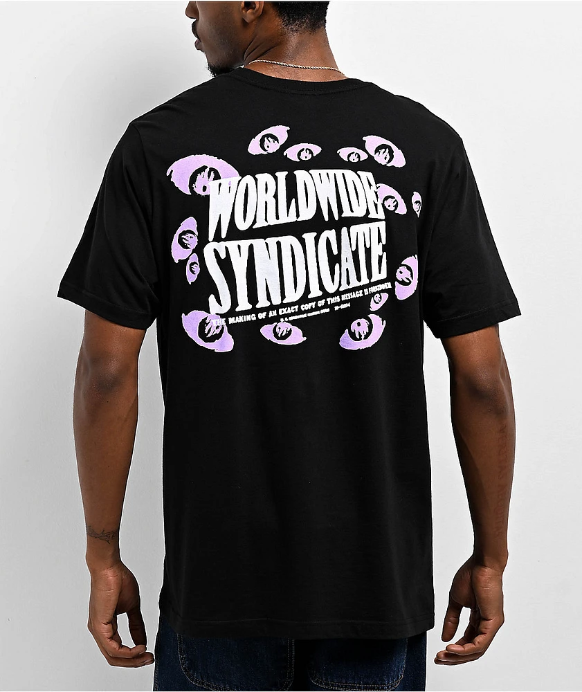 Erased Worldwide Syndicate Black T-Shirt