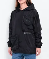 Ervine Black Windbreaker Jacket