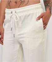 Ervine White Side Slit Sweatpants