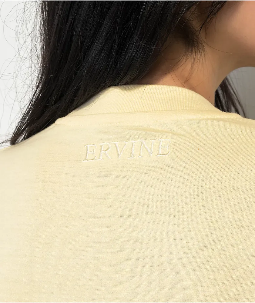 Ervine Yellow Drop Shoulder T-Shirt