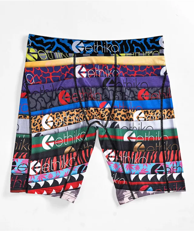 ETHIKA Bands On Bands Staple Mens Boxer Briefs