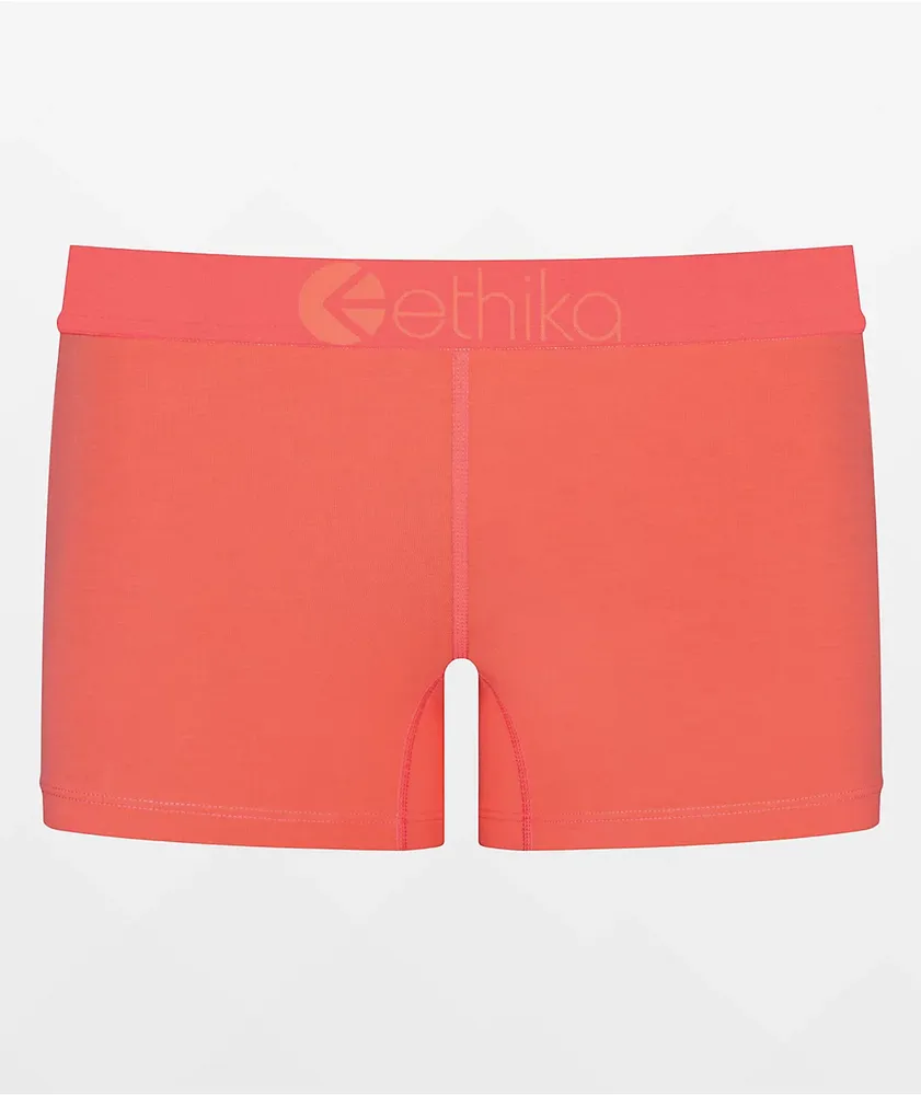 Ethika Basic Coral Candy Staple Boyshort Underwear