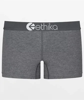 Ethika Basic Heather Grey Boyshort Underwear