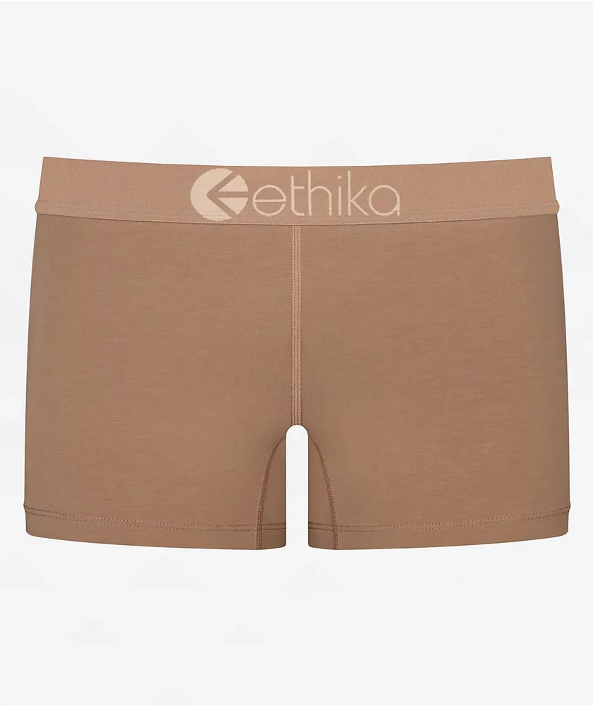 Ethika Basic Staple Pecan Boyshort Underwear | The Pen Centre