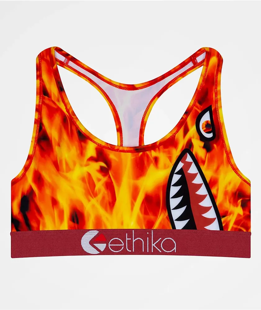 Ethika Bomber Rose Drip Sports Bra