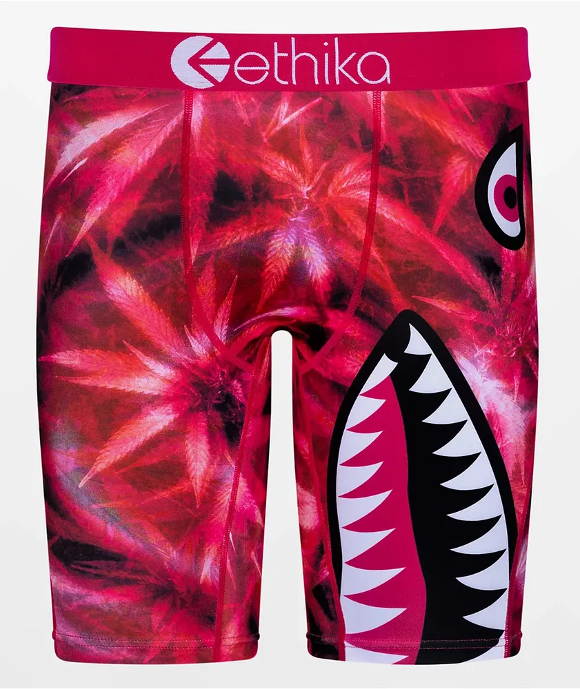 Underwear  ETHIKA Womens Tiger Beam Boyshort Underwear Red