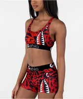 Ethika Bomber Slyme Ball Red Sports Bra