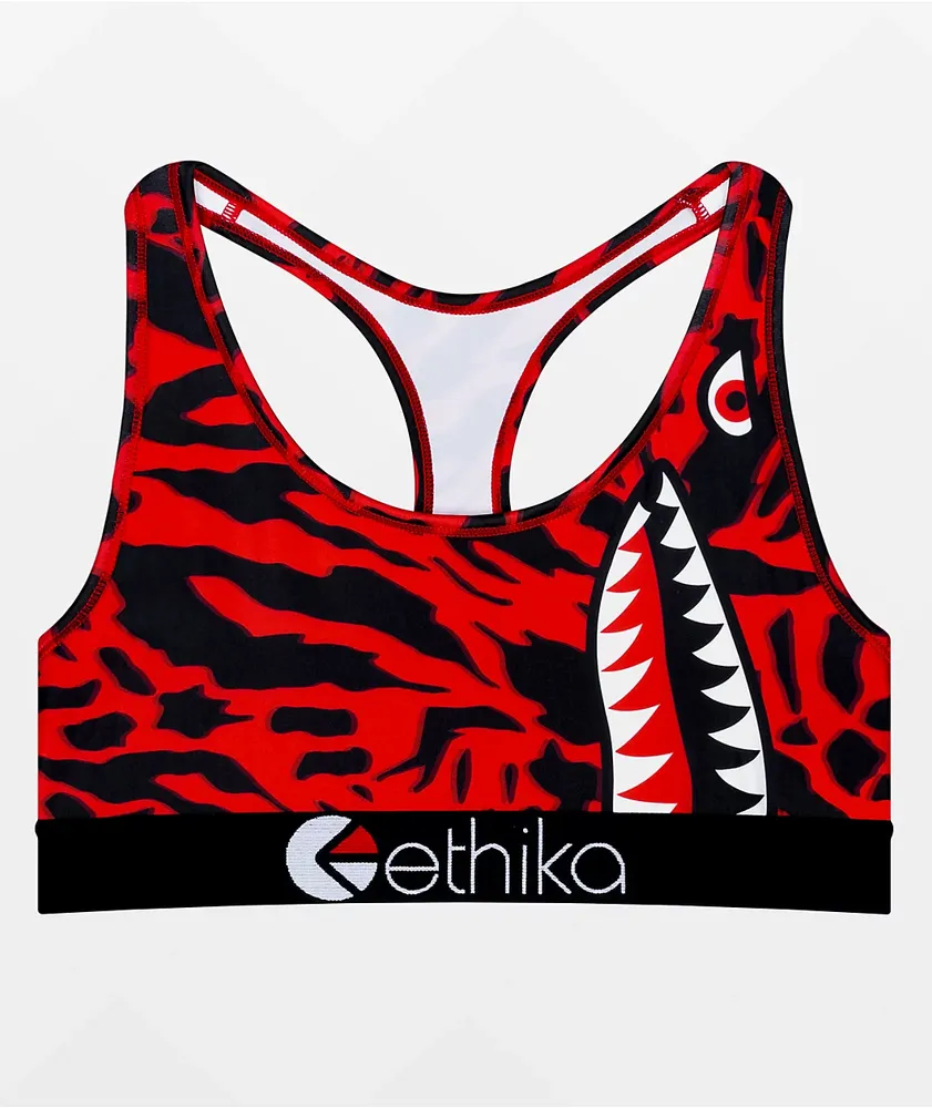 Ethika Play Ball White Sports Bra