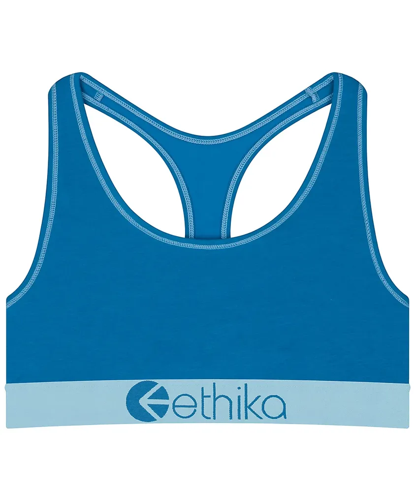 Ethika Zebra Paradise Blue Sports Bra