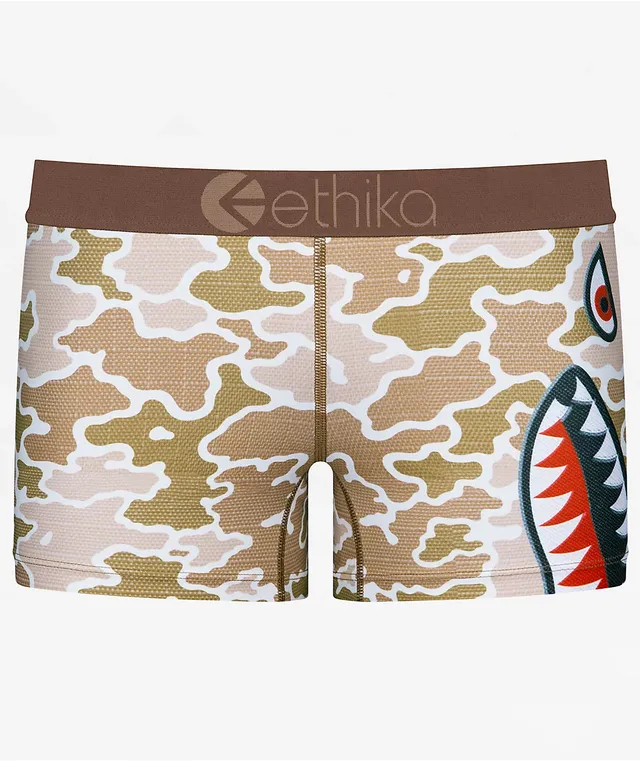 Ethika Combat Bomber Brown Boyshort Underwear