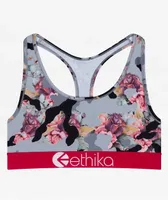 Ethika Brass Roses Black Sports Bra