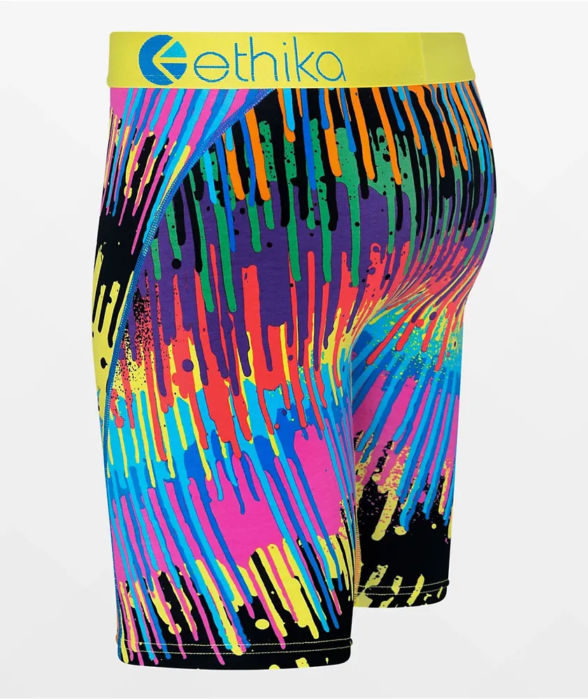 Ethika Dripped Out Lime Reactive Cotton Boxer Briefs