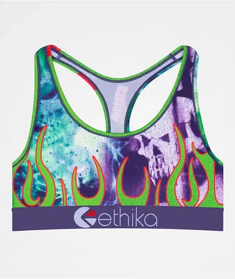 Ethika Bomber Moooon Pink Sports Bra