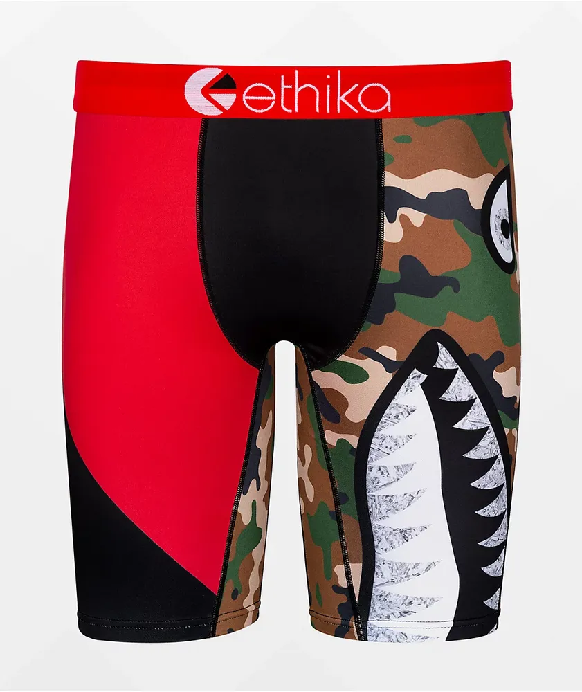 Men's Baby Shark Boxer Brief Underwear with Pouch