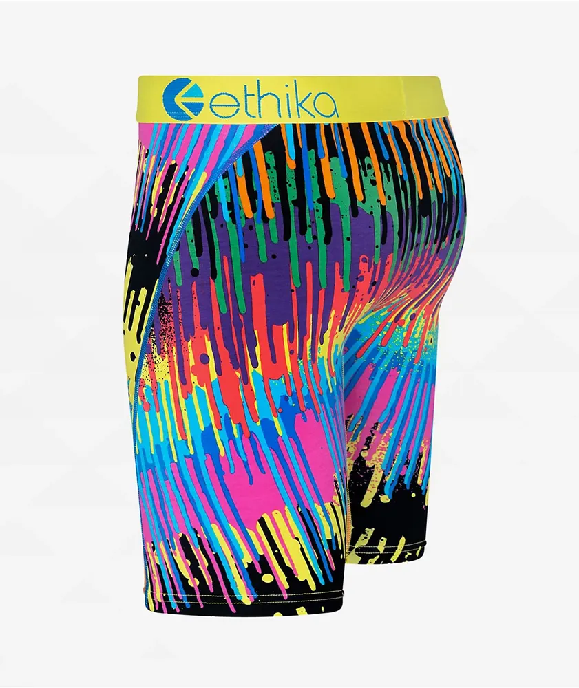 Ethika Kids Dripped Out Yellow Boxer Briefs