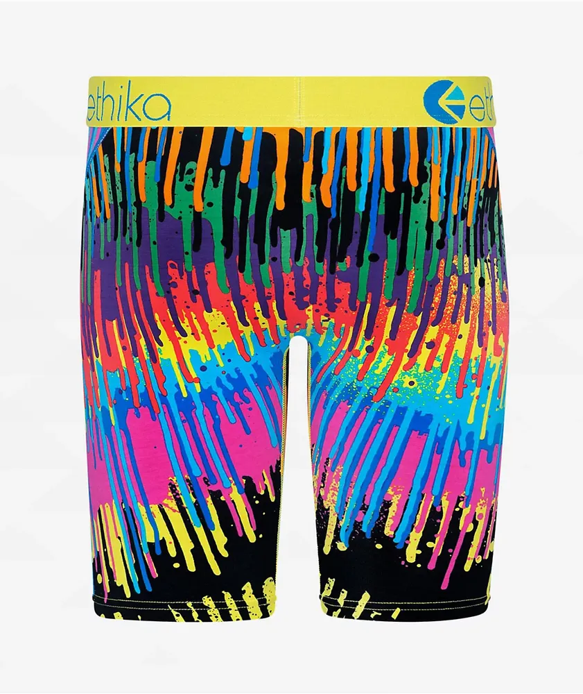 Ethika Kids Dripped Out Yellow Boxer Briefs