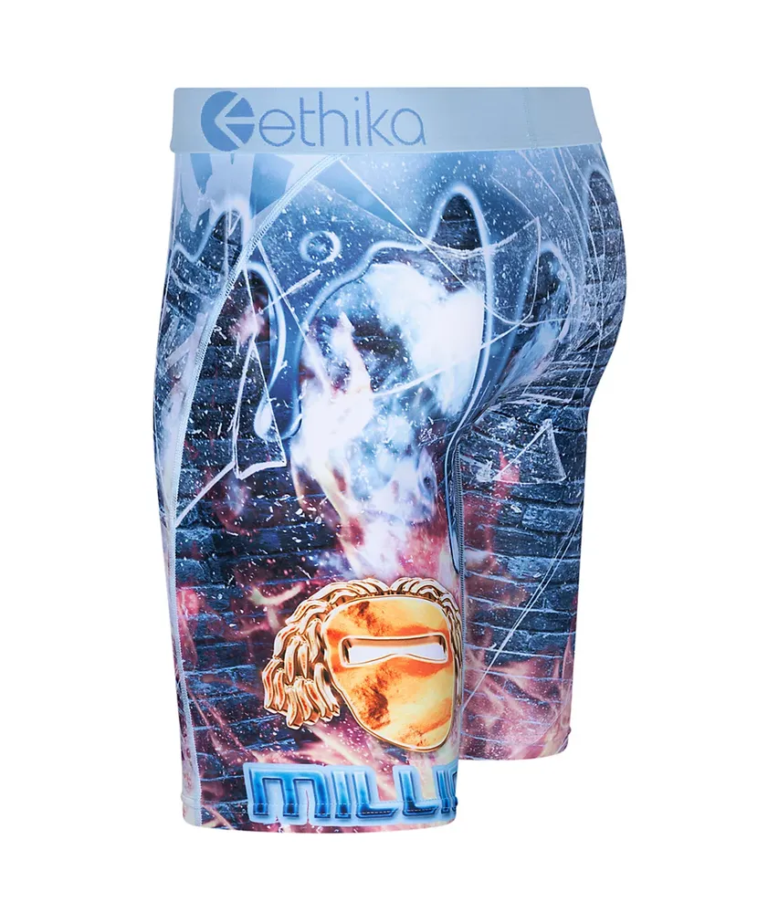 Ethika Kids Lion Brix Blue Boxer Briefs