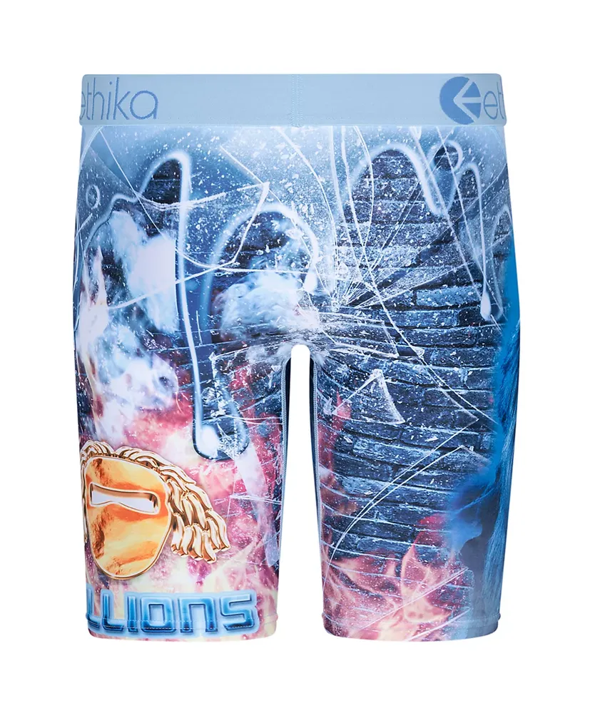 Ethika Kids Lion Brix Blue Boxer Briefs