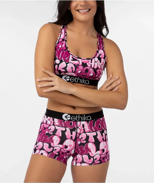 Ethika Womens Graphic Shorts In Pink/multi