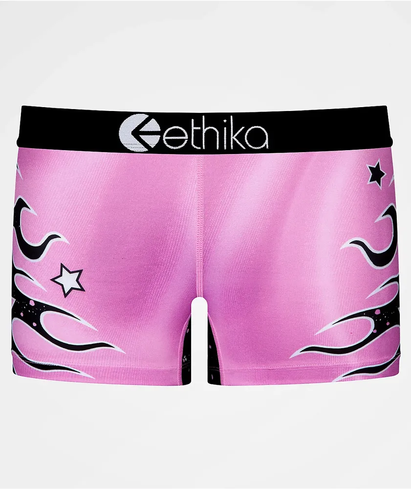 Lounge  ETHIKA Womens Bc Crew Boyshort Underwear Pink