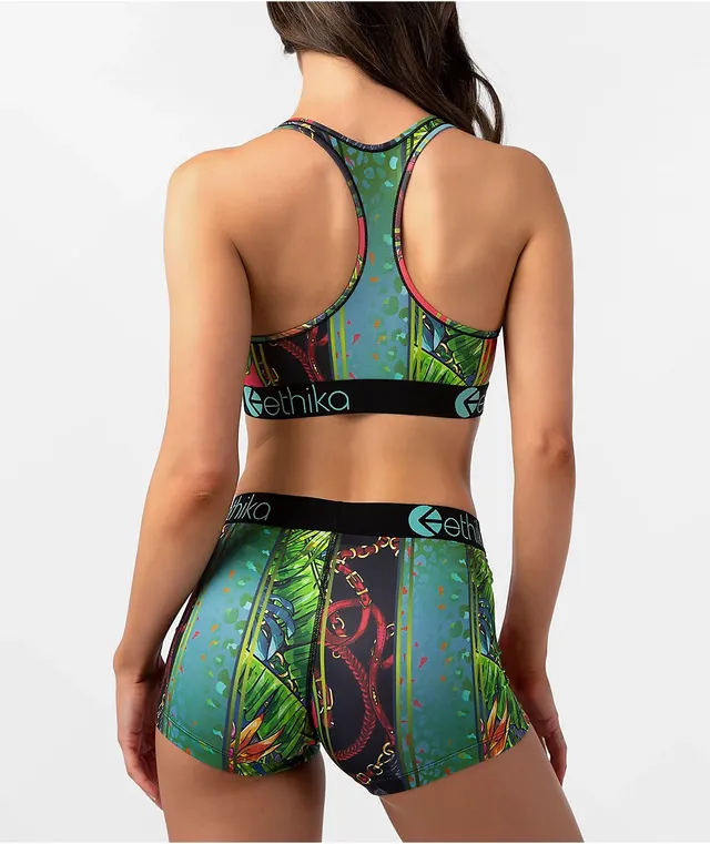 Ethika Womens Graphic Sports Bra In Multi