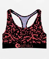 Ethika Street Tags Red Sports Bra