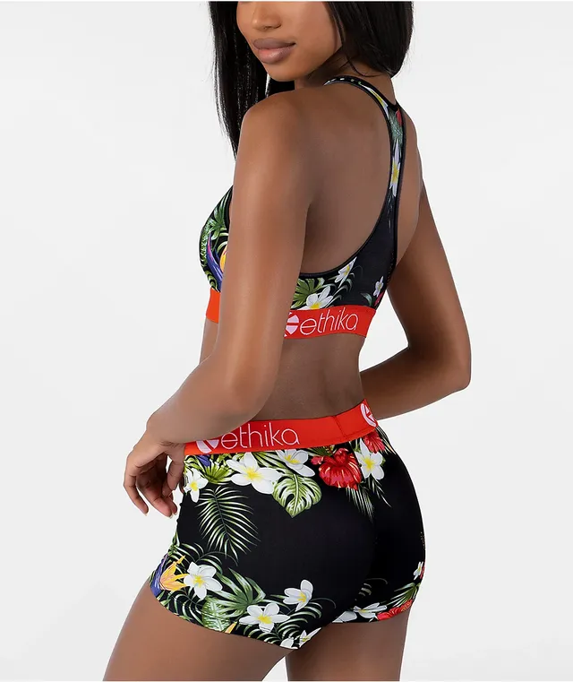 Ethika Tie Dye Floral Sports Bra