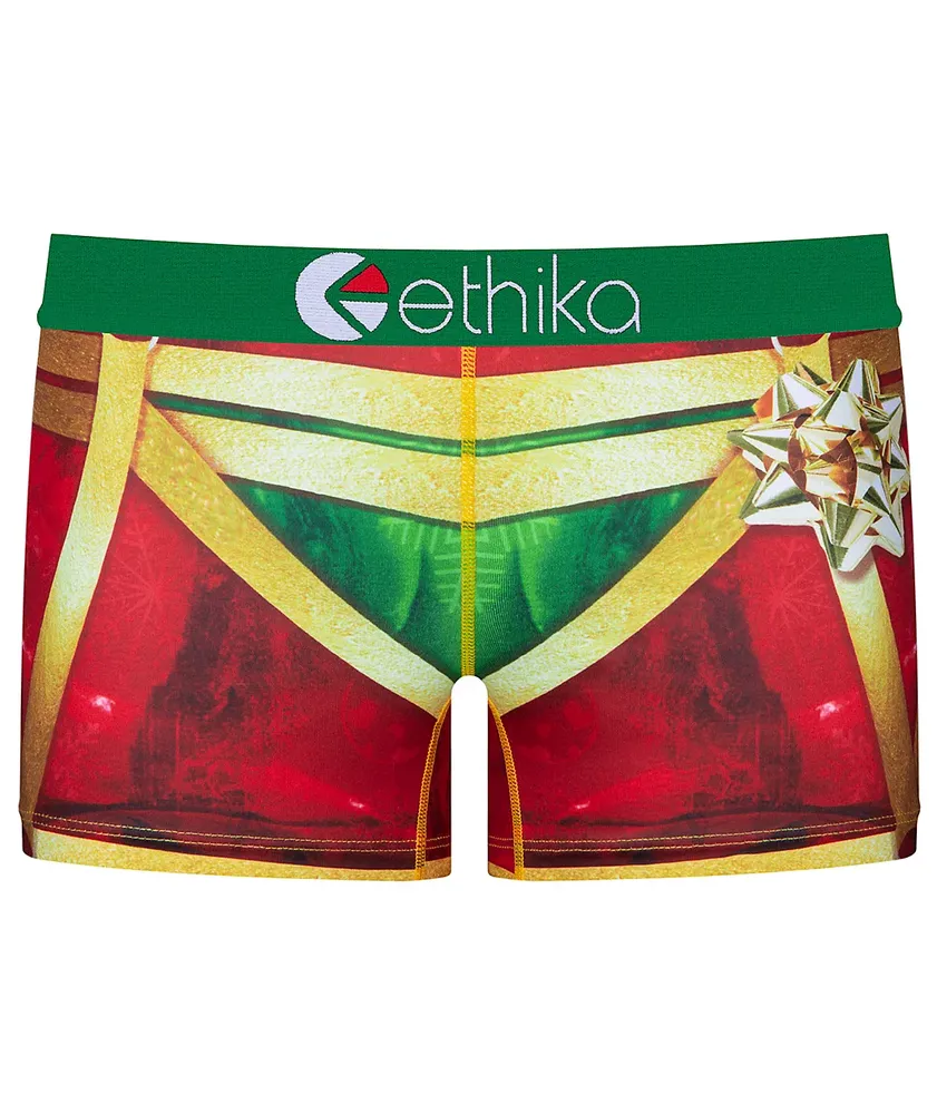 Ethika Kids Get At Me Red Boxer Briefs