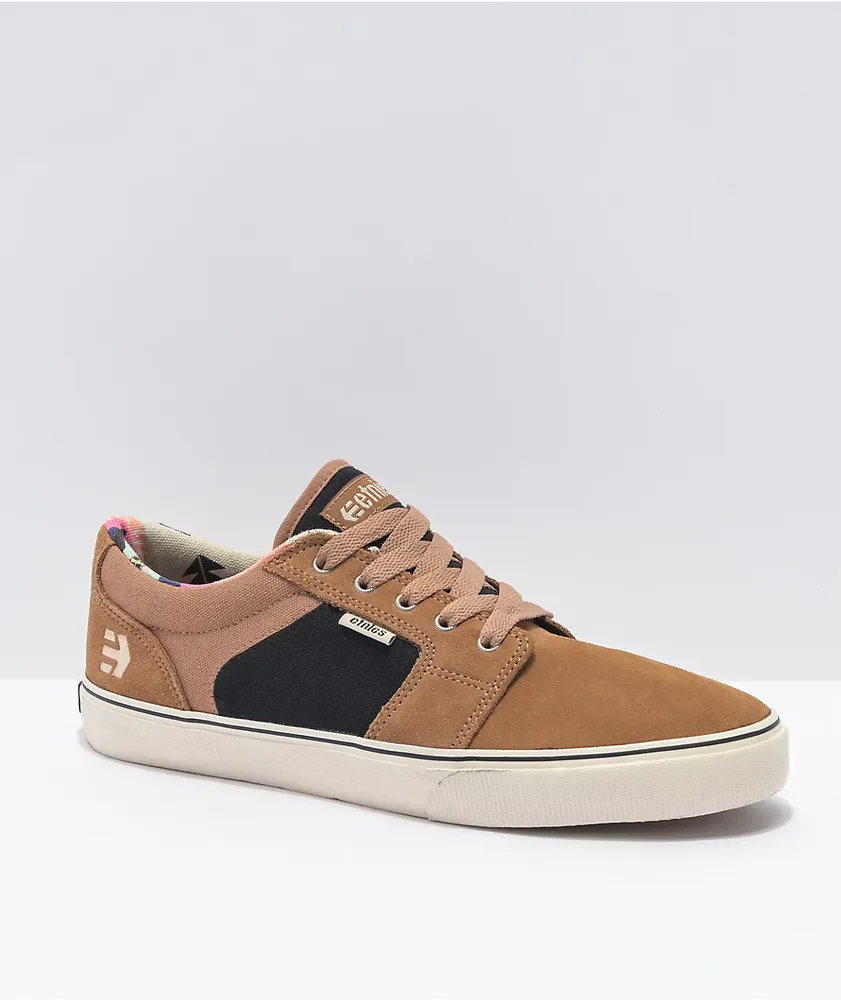 Etnies Barge LS Brown & Black Skate Shoes