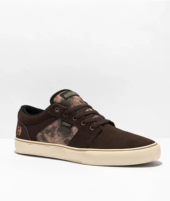 Etnies Barge LS Dark Brown, Black & Brown Skate Shoes 