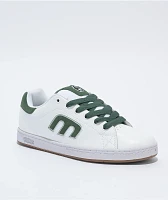 Etnies Callicut White & Green Skate Shoes