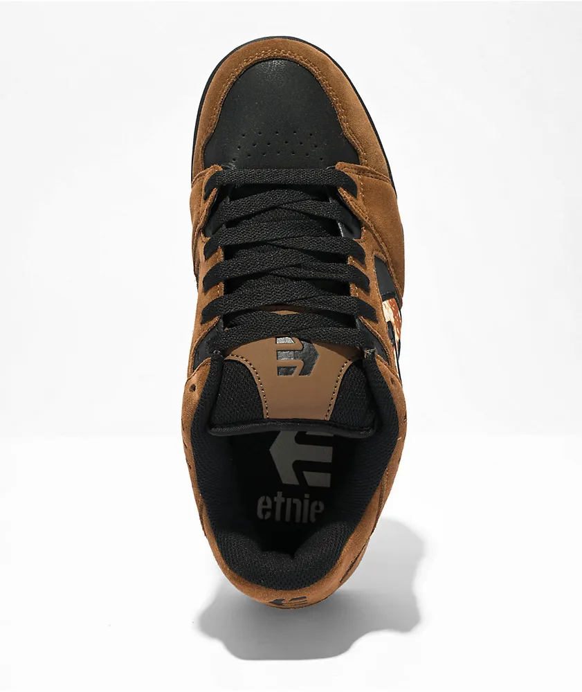 Etnies Faze Tan & Black Skate Shoes