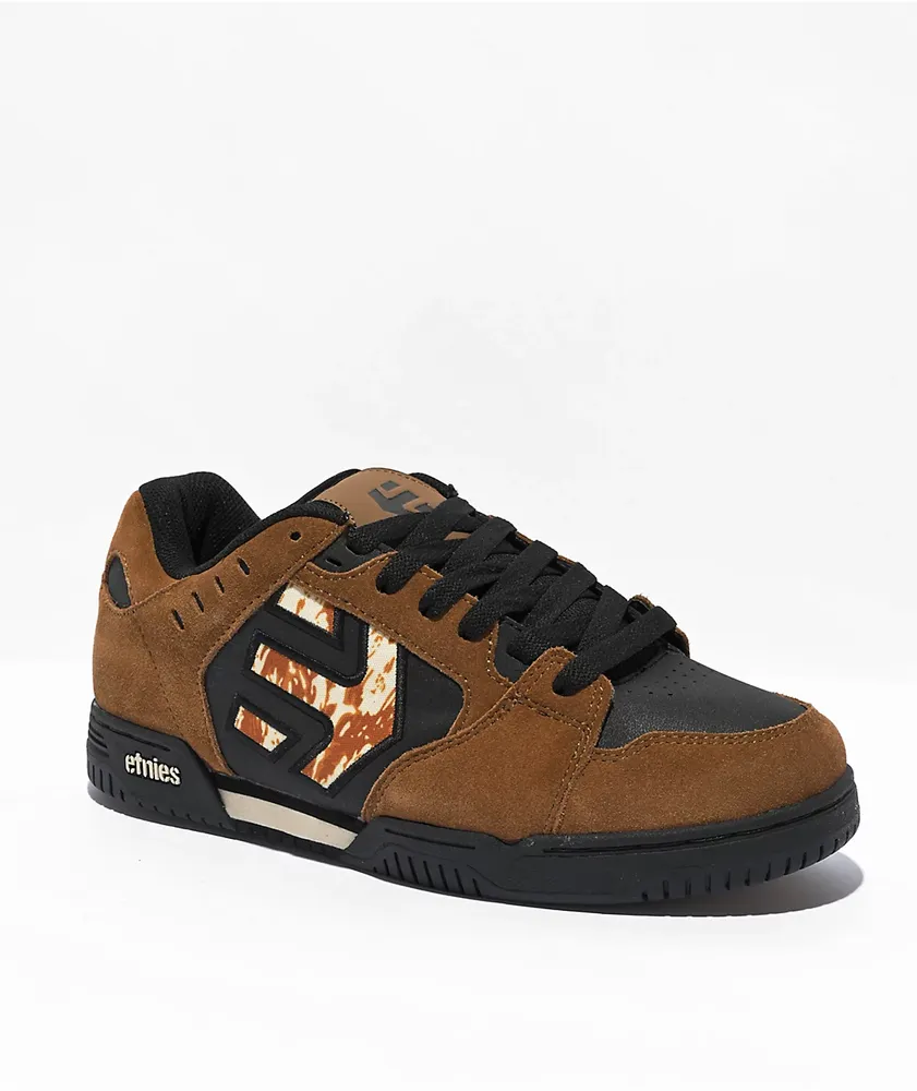 Etnies Faze Tan & Black Skate Shoes