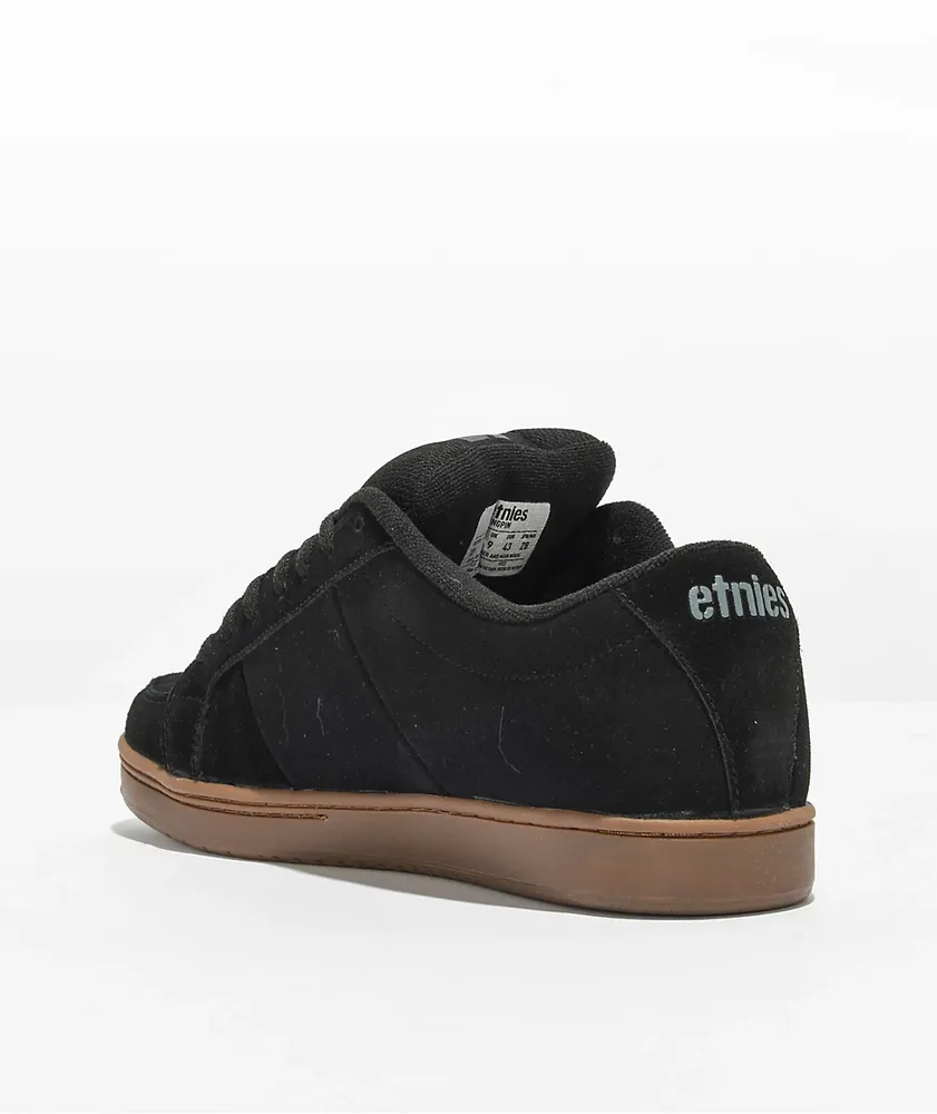 Etnies Kingpin Black, Dark Grey & Gum Skate Shoes