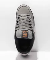 Etnies Kingpin Grey, Black, & Gold Skate Shoes