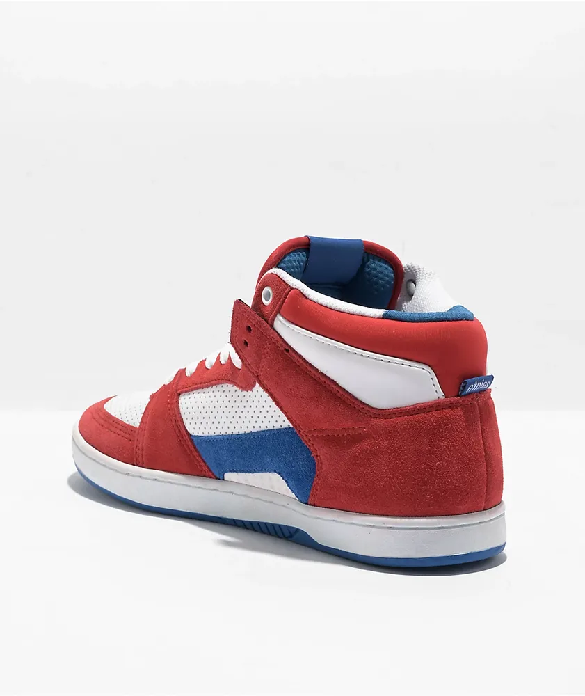 Etnies MC Rap Hi Red, White & Blue Skate Shoes