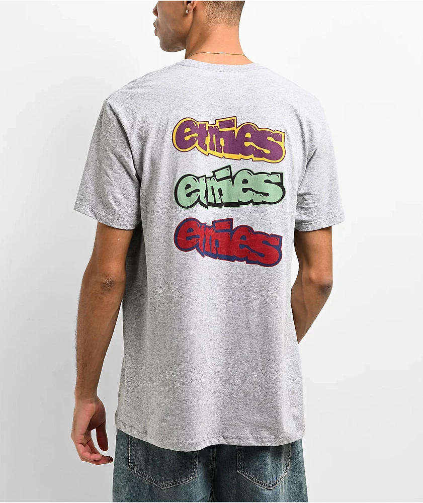 Etnies Snake Heather Grey T-Shirt