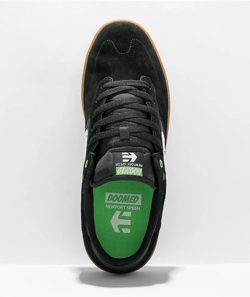 Etnies x Doomed Windrow Black, Green & Gum Skate Shoes