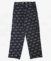 FB County All Over Print Blue Cargo Jeans
