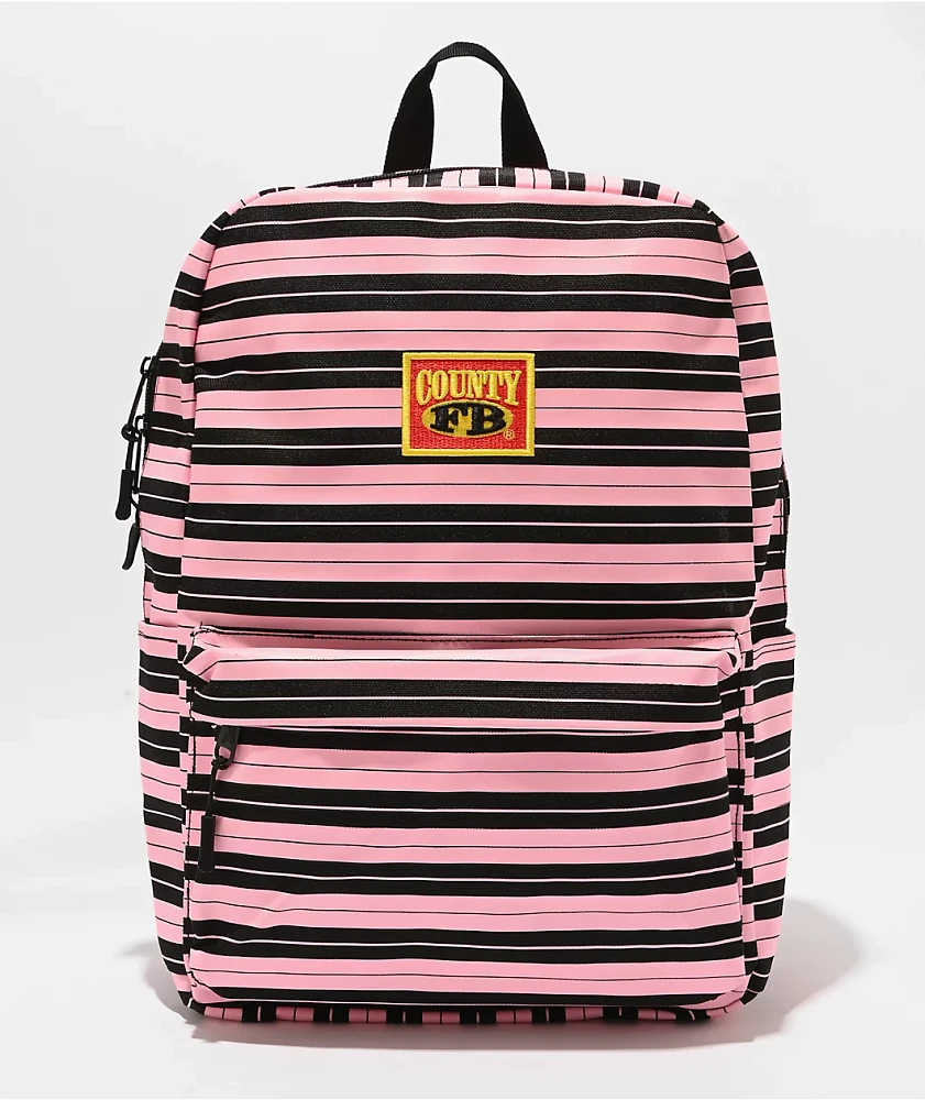 FB County Black & Pink Backpack