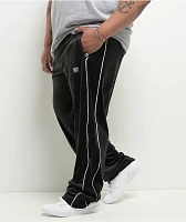 FB County Black & White Velour Track Pants