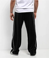 FB County Black & White Velour Track Pants